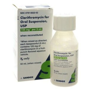 Clarithromycin 125mg/5ml Oral Suspension